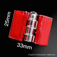 Charnières en acrylique transparent pour mini-quincaillerie en plastique ZD transparente pour boîtes et artisanat 20mm*35mm, pour mini-meuble de cuisine contemporain