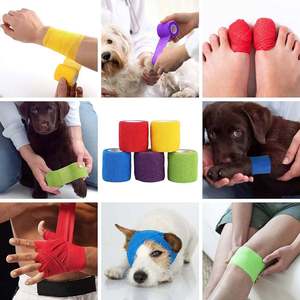 4,5 m kohä siver Verband Selbst klebendes Klebeband Atmungsaktiver Mull wickel für hypo allergenen Sport vorteil - Product Image 4