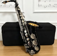 Performance Black Alto Saxophone E Flat Key Woodwind Instrument