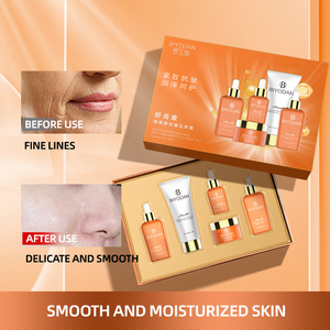 Set di Cura della Pelle 5 Pezzi con Astaxantina e Retinolo Anti-Rughe Rassodante Idratante Etichetta Privata OEM per Donne Bellezza all'Ingrosso - Product Image 2