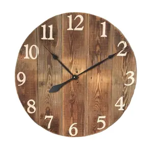 Orologio da parete in legno personalizzato personalizzato OEM europeo personalizzato moderno per soggiorno