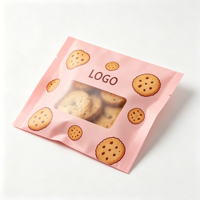 Sacs à biscuits personnalisés, sacs d'emballage individuels pour beignets/biscuits en plastique laminé écologique, petits, transparents et thermoscellables