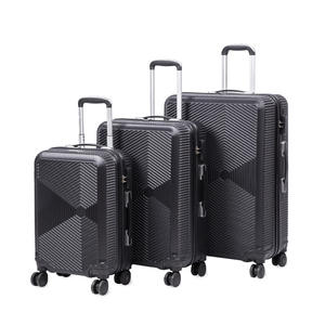 Casing bagasi setelan tiga potong ABS + PC tahan air 20/24/28 inci kapasitas besar kustom dengan lapisan poliester dan pegangan lembut - Product Image 6