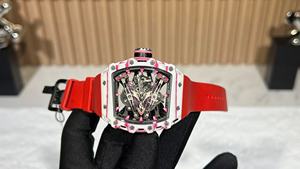 Nouvelle montre sport mécanique tourbillon de haute qualité, très vendue, avec bracelet rouge - Product Image 4