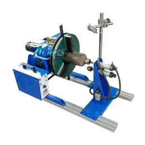 65Mm Hole Center 100Kg Welding Positioner Electric Rotating Table With 300Mm Chuck Foot Switch