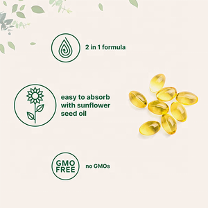 Suplemento Dietético de Vitaminas y Minerales en Cápsulas Blandas D2 K3 al por Mayor OEM para Promover la Absorción de Calcio - Product Image 2