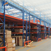 Mracking Rack Mezzanine Étagère de sol pour grenier, garage et entrepôt Rayonnage à palettes dans la mezzanine de travail pour le stockage
