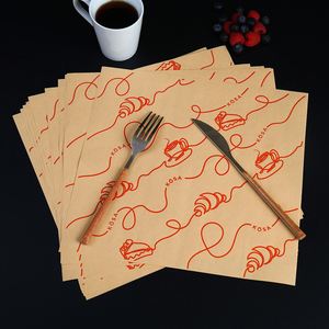 Food Grade Eco-Friendly Greaseproof PE Coated <b>Paper</b> Pads for French Fries Fried Chicken Hamburgers Bread Cake Baking Commercial - Product Image 5