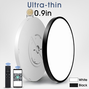24 Wát siêu mỏng Dimmable <span class=keywords><strong>LED</strong></span> trần 230 mét tối giản đèn cho phòng ngủ phòng khách 2.4GHz App BT điều khiển từ xa Trắng khu dân cư - Product Image 5