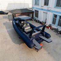 Bateau pneumatique semi-rigide (RHIB) Achilles Hypalon de 9 m, capacité 18 personnes, avec console à toit rigide, luxe pour usage offshore, fabriqué en Chine, faible MOQ