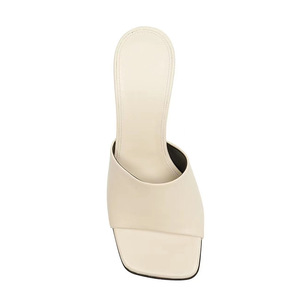 Sandalias de tacón <span class=keywords><strong>bajo</strong></span> de estilo de diseñador, zapatillas de moda para mujeres y damas, zapatos de punta cuadrada - Product Image 5