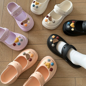 Sandales de plage EVA pour <span class=keywords><strong>femme</strong></span>, style coréen, motif fleur de crocodile, été 2026, antidérapantes, respirantes, imperméables, résistantes à l'usure, à bout fermé - Product Image 4