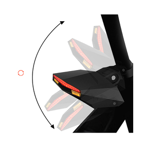 Racer Mtb USB Parts Alarm Night Riding Safety Lamp Intelligent Taillight Turn signal Motorcycle Mountain Rear <b>Lights</b> - Product Image 3