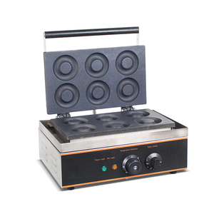 Yüksek kalite 110V/220V otomatik yapışmaz aperatifler çörek makinesi elektrikli waffle donut yapma makinesi - Product Image 3