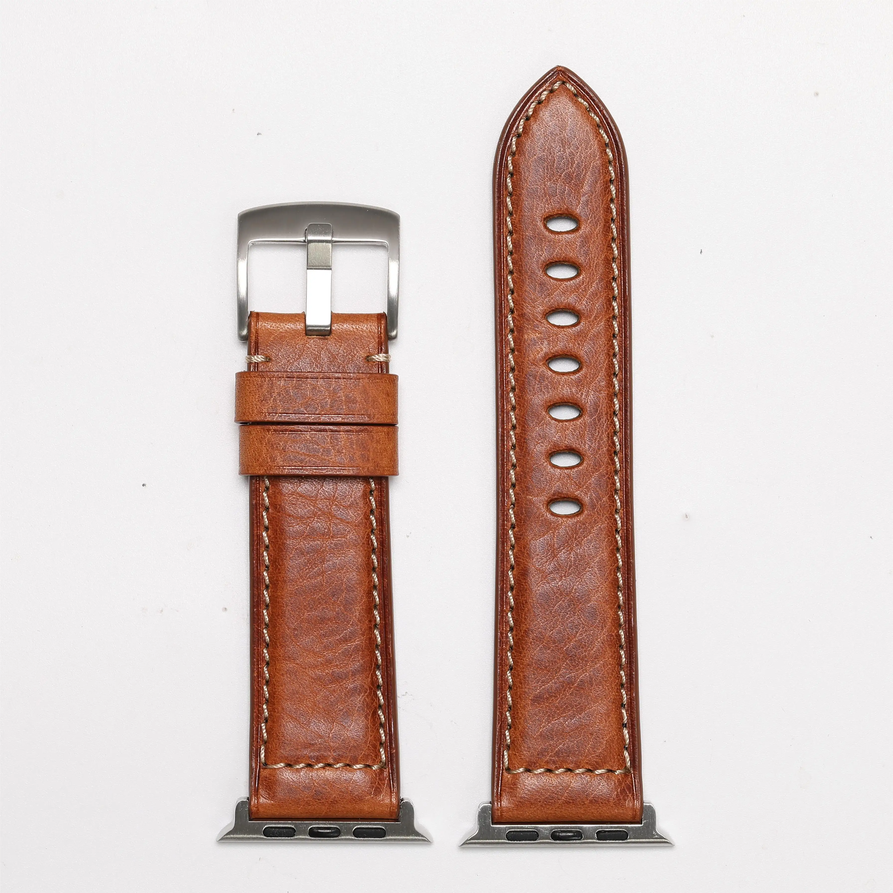 Wholesale Smart Watch Leather Bands Crazy Horse Cowhide Replacement For Apple Watches General Watches