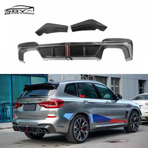 Difusor Trasero de Fibra de Carbono de Alta Calidad Estilo KB con Luz y Labio de Parachoques Trasero para <span class=keywords><strong>BMW</strong></span> G01 X3 - Product Image 1