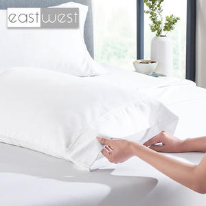 Proveedor de ropa de cama de hotel Waldorf de 5 estrellas algodón egipcio percal 600TC blanco Queen King mejor colección de fundas de cama de hotel - Product Image 4