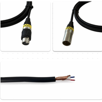 Câble de microphone XLR mâle-femelle OEM RH-X038 avec blindage spiralé, gaine en PVC, conducteur en cuivre sans oxygène