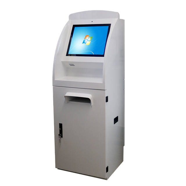 Outdoor Ticket Vending Kiosk Waterproof Anti-Glare Capacitive Touch Screen 21.5inch LCD Card Payment ATM Bank Machine SDK