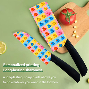 Hot Sale Ceramic Utility <b>Knives</b> Plastic Handle 2-Piece Set Extra Sharp Dishwasher <b>Safe</b> for Home Use Factory Direct Bulk Supply - Product Image 3