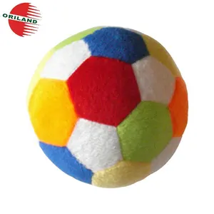Personnalisé en peluche jouet de balle coloré football en peluche jouet pour enfants