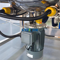 CYJX 100L Cuve de mélange chauffante mobile en acier inoxydable, équipement pour la fabrication de crèmes pour le visage, de sirops, de sauces alimentaires