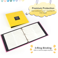 Hochwertiges Business-Branding Fotoalbum aus Karton mit individuellem Logo, Hardcover, 20 PP-Seiten, 6 Fächern, 3-Ring-Mechanik, Firmengeschenk