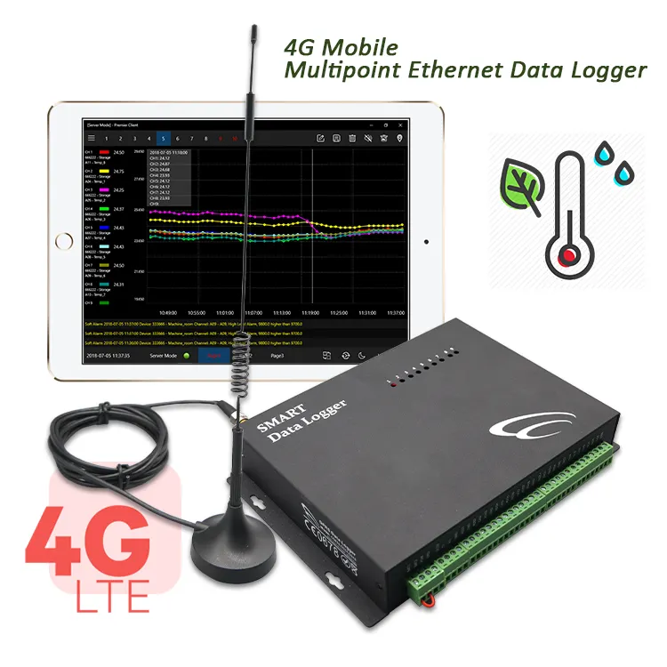 무선 데이터 로거 테스트 장비 온도 전자 측정기 4G 데이터 로거가있는 디지털 압력 게이지