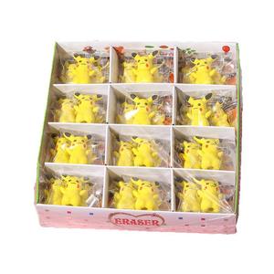 TWINS WIN 新品 2 件/包 铅笔橡皮 橡皮擦 办公室橡皮 学校文具 卡通动物可爱蜜蜂橡皮 758 - Product Image 1