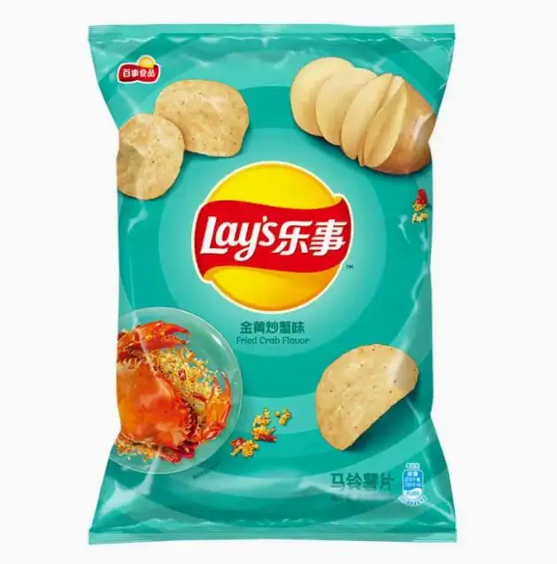 Chinese Potato Chips Cheap Price Fried Crab Flavorsnacks Lays Exotic Chips