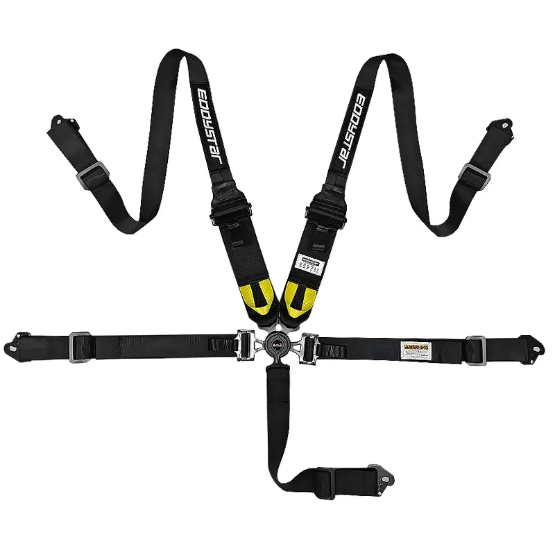 EDDYSTAR Kit sabuk pengaman otomatis, sabuk pengaman mobil balap desain 5 titik, kunci gerendel pengaman balap ATV