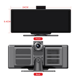 Taşınabilir araba Stereo 10.26 kablosuz 1080P Carplay GPS navigasyon monitör ekran 2 kanal çizgi kam araba dvr'ı - Product Image 6