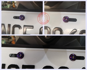 Kit de boulons de plaque d'immatriculation en acier inoxydable SUS304 SOMOTO Taiwan |   Tête UFO M6 (15/20mm) |   Comprend des noix |   Finitions brutes et TIB - Product Image 4