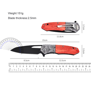 Custom <strong>Knife</strong> 3D Printed Outdoor Camping Survival Rescue Stainless Steel Handle EDC <strong>Knife</strong> Pocket Hunting Folding <strong>Knife</strong> - Product Image 5