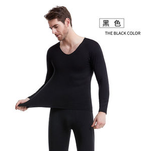 Venta al por mayor de ropa interior térmica con forro polar de invierno para hombres Calzoncillos largos para hombres Conjunto superior e inferior - Product Image 4