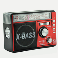 Radio portable multibande AM FM SW solaire Waxiba XB107BT-S XB107 X Bass avec batterie rechargeable intégrée