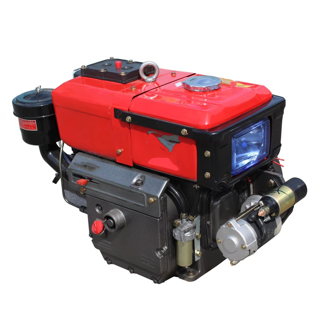 4-Stroke Direct Injection Single Cylinder R192-6 12HP Diesel Engine for Small Generator