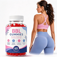 Complément alimentaire pour femmes, beauté quotidienne, bien-être, saveur de fruits, formule personnalisée, gommes pour lifter les fesses