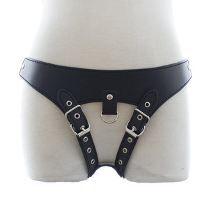 Di alta Qualità In Pelle A Doppia Giocattoli Del Sesso Per Gay Breve Strap-On Harness Dildo Per Le Donne Degli Uomini di Cuoio Strapon 3 dildo Underpant - Product Image 5
