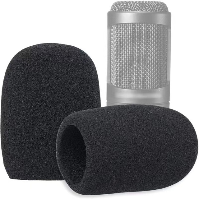 Wholesale Custom Size Microphone Sponge Replacement Cover Black Anti-Noise Windscreen Windshield Sponge Sleeve
