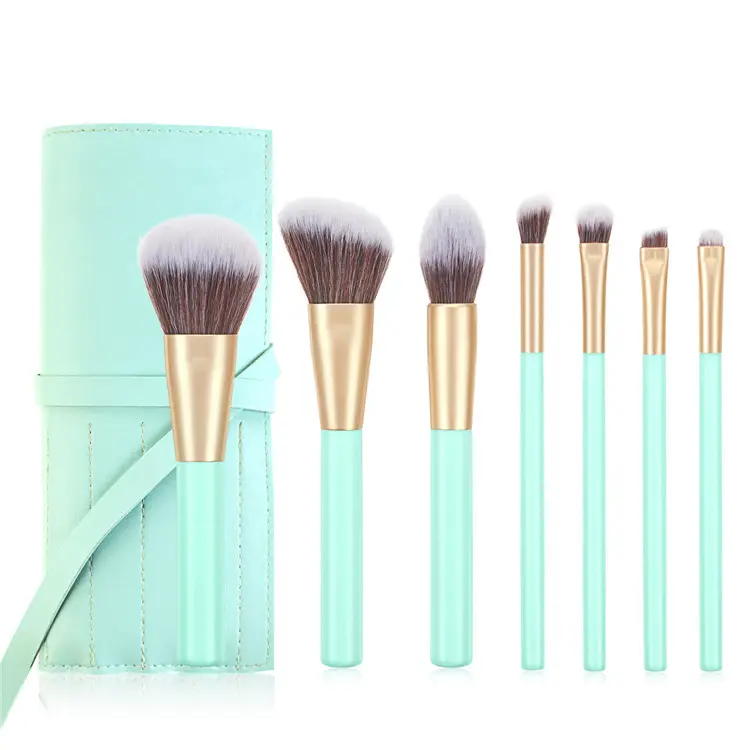 7pcs Good Affordable Professional Quality Basic Cosmetic Private Label Face Makeup Brushes Set With Bag Wholesale