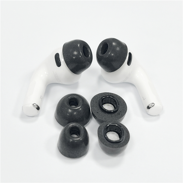 With Dustproof Mesh High Quality Secure Fit Soft PU Memory Foam Replacement Ear Tips for New AirPods Pro 3