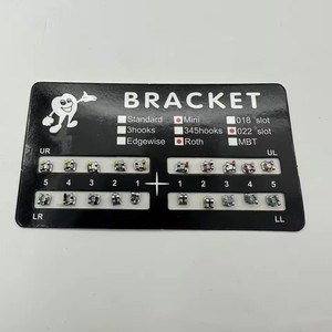 20 पीसी बोनयोग्य स्टेनलेस स्टील क्लास II ऑर्थोडॉन्टिक डेंटल ब्रैकेट मिनी रोथ <span class=keywords><strong>022</strong></span> 345 हुक - Product Image 4