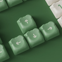 Akko Matcha Bear Keycap Set 122 touches PBT Double Shot Keycaps Profil OEM pour clavier de jeu