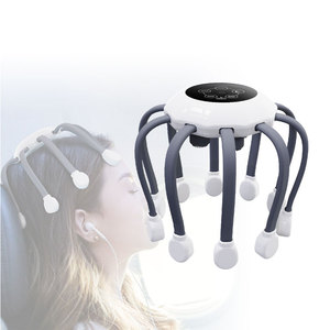 Offre Spéciale 4 têtes Rechargeable Smart Vibration Spider Head Massager Vibrant Octopus Electric Scalp Head Massager - Product Image 1