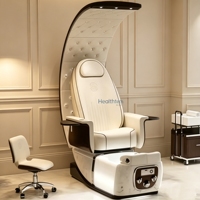 Sillones de Pedicura de Lujo, Nuevos, para Salón de Belleza, con Spa para Pies, Masaje Eléctrico y Bañera para Pies