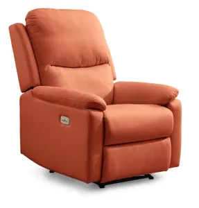 Mobili decorativi Multi-funzionale divano in pelle unica sedia elettrica divano reclinabile con rock girevole