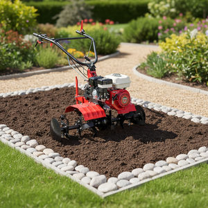 EUROSYSTEMS Motor-Hoe Euro 102 3 Speed 4 Stroke Gasoline Engine 163cc OHV Gx160 <b>Rotavator</b> 95 Cm Disks Power Cultivators 34cm - Product Image 4