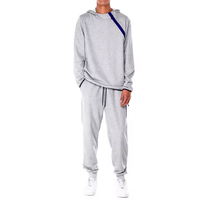 Ensemble de survêtement d'hiver pour homme 320 GSM 100 % coton respirant, coupe ample, avec logo personnalisé, sweat à capuche et pantalon de survêtement 2 pièces, style streetwear