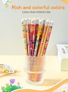 Lot de papeterie personnalisé mignon pour l'école, crayons à dessin en bois HB pour anniversaire - Product Image 4